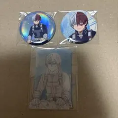 僕のヒーローアカデミア 轟焦凍 ヒーロープラザ 缶バッジ&クリアカード