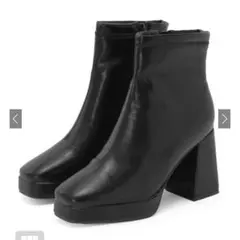 GRL ヒールブーツ gd1528 ブラック 22.5cm