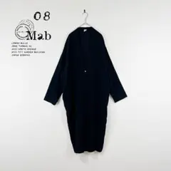 08Mab コットンロングカーディガン M-L ブラック ゼロハチマブのサムネイル