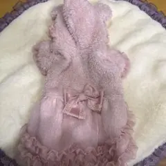 りんちゃん様専用　くま耳ボアフリルワンピース2点セット