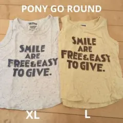 PONY GO ROUND タンクトップ 2枚セット L XLのサムネイル