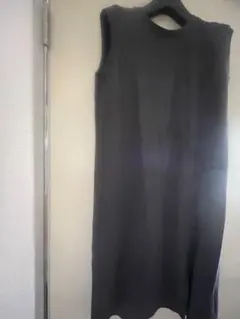 SIMPLICITÉ ノースリーブロングワンピース ダークグレー