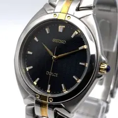 SEIKO DOLCE ダークネイビー クォーツ 腕時計 メンズ
