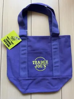 TRADER JOE'S ロゴ入りトートバッグ 紫