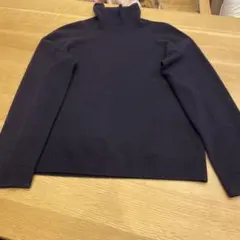 UNIQLO カシミヤタートルネックニット Ｌサイズ　ネイビー