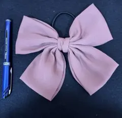 大きめリボン　ヘアゴム