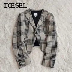 DIESEL ディーゼル ジャケット チェック 短丈 グレンチェック y2k