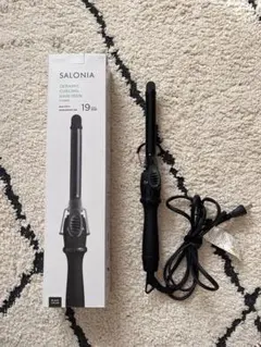 SALONIA セラミックカールヘアアイロン 19mm ブラック