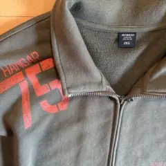 AVIREX ジップアップパーカー 2XL カーキのサムネイル