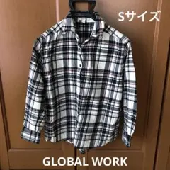 GLOBAL WORK チェックシャツ Sサイズ 綿100%