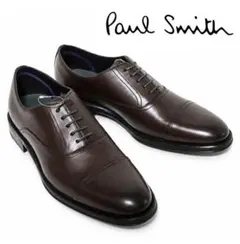 美品 Paul Smith ローファー 黒 UK7相当 箱付 ポールスミス」箱付新品 訳有 パテントレザーローファー UK7(25.5cm