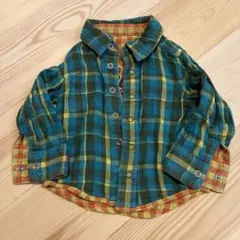 BABY DOLL リバーシブルチェックシャツ 90cm