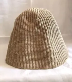 studio CLIP コットンニットハット バケットハット キャメル