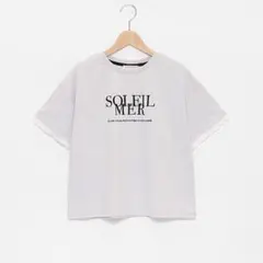 再お値下げ 新品タグ付ポンポネットジュニア パールシルケットTシャツ 160㎝