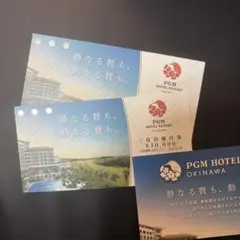PGMホテルリゾート沖縄 ご宿泊優待券 10,000円分 ２枚セットのサムネイル