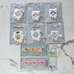 【新品・未開封】 サンリオ パイルワッペン シール セリア ダイソー 8個セット