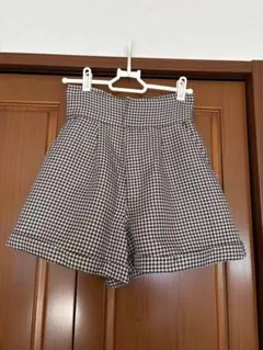 GRL千鳥柄ハイウエストショートパンツ