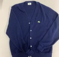 80s 極美品 ラコステ IZOD カーディガン XL ネイビー あいみょん