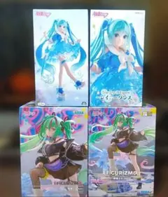 初音ミク プライズフィギュア4点セット まとめ売り