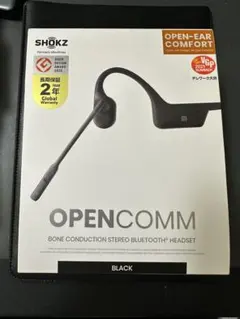AfterShokz Black 骨伝導ヘッドセット 元箱付 AfterShokz、ブームマイク搭載の骨伝導ヘッドセット「OpenComm