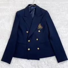 極美品✨ポロラルフローレン レディース ダブルブレステッドクレストブレザー M