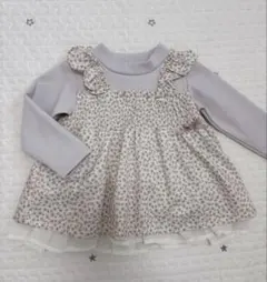 プティマイン　小花ドッキングチュニック　100