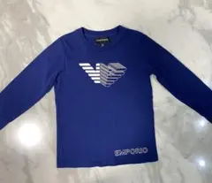EMPORIO ARMANI ロンT 長袖カットソー ブルー　6A