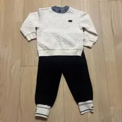 キッズ服 セットアップ 100cm ホワイト/ネイビー