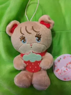 mikko illustrations いちごマスコットぬいぐるみ ラテ