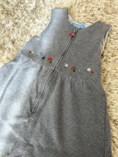 お値下げfamiliar ノースリーブジャンパースカート 120㎝　グレー