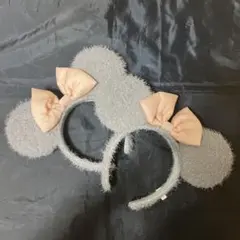 【即購入可能】　ミッキー　ミニー　カチューシャ グレー ピンク　２個セット