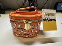 スヌーピー バニティポーチ PEANUTS　オレンジ