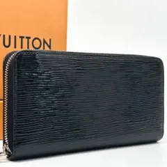美品 LOUIS VUITTON ルイヴィトン ジッピー ウォレット エピ ブラック ラウンドファスナー レザー メンズ 長財布 財布 dv4 ルイヴィトン 財布 メンズ LOUIS VUITTON 長財布 ラウンドファスナー