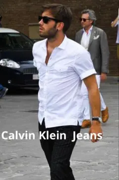 【美品】Calvin Klein ホワイトシャツ トップス 羽織り Mサイズのサムネイル