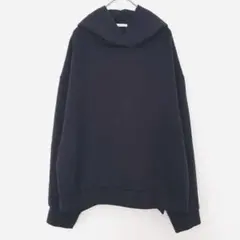 ジーユー　パーカー　スエット　ダブルフェイススリット　フード付き　黒　L 長袖