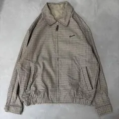 アクアスキュータム リバーシブル ジップアップ ブルゾン ジャケット チェック