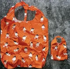 相撲キャラクター エコバッグ オレンジ