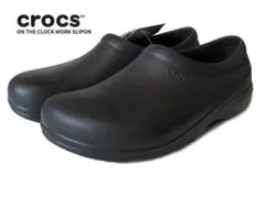 crocs ON THE CLOCK WORK SLIPON ブラック