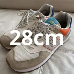 New Balance 574 スニーカー ホワイト/ベージュ/オレンジ/ブルー