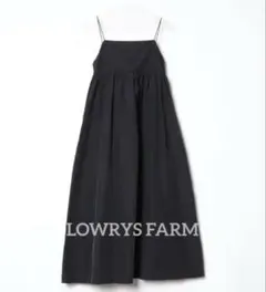 LOWRYS FARM ブラック キャミワンピース フリーサイズ