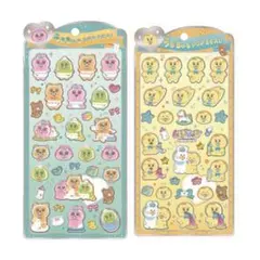 正規品 うるちゅるポップシール おぱんちゅうさぎ んぽちゃむ セット
