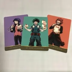 僕のヒーローアカデミアタッチカード　３枚