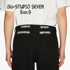 GU×STUDIOSEVEN デニム ブラック スキニー パンツ ボトム