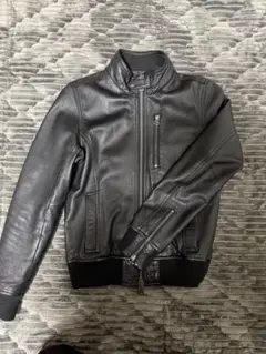 レザーシングルライダースジャケット　本革　美品