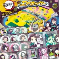 鬼滅の刃　竈門 炭次郎/禰豆子 キャラ品☆電動エアホッケー・缶バッチほか全25品