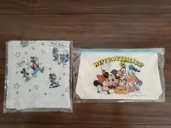 ★　ディズニーJCB ポーチとタオルのセット非売品　★