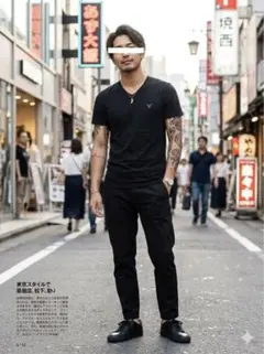 American Eagle Vネック Tシャツ ブラック XSのサムネイル