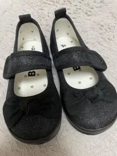 BdeR ブラックシューズ ラメ15センチ