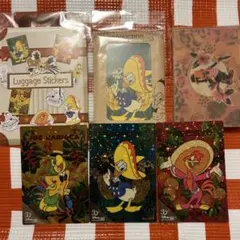 ディズニーストア 三人の騎士ポストカード　ステッカー　ドナルド　ホセ　パンチート