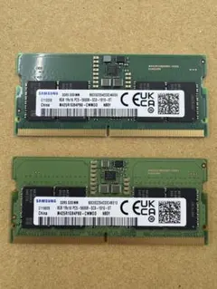 Samsung DDR5-4800 32GB(16GB×2枚) Samsung 32GB DDR5 4800MHz PC5-38400 CL40 UDIMM 2Rx8 Dual Rank 1.1V